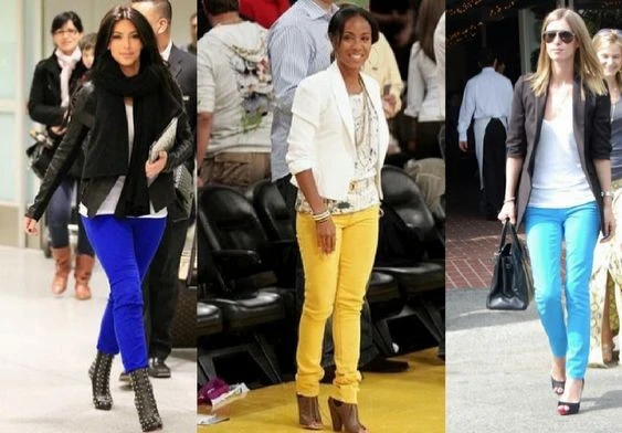 Цветные джинсы — весенний хит одежды для подростков