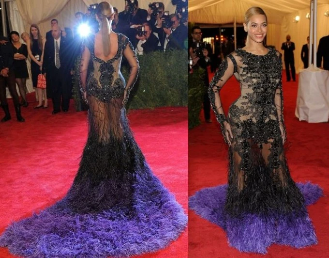 Чешуя и перья &#8212; худшие наряды знаменитостей на Met Gala 2012