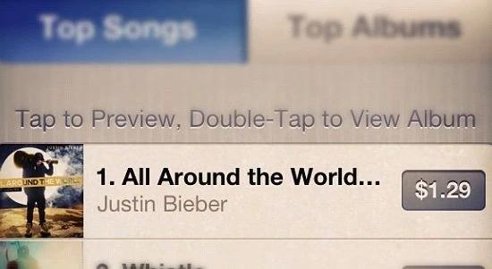 Новая песня Джастина Бибера All Around The World покоряет iTunes