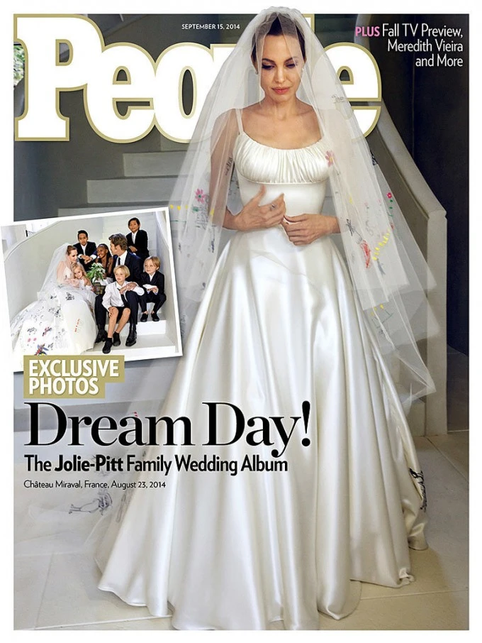 Первые фотографии свадьбы Анджелины Джоли