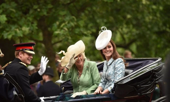 Кейт Миддлтон приняла участие в параде в честь дня рождения королевы 