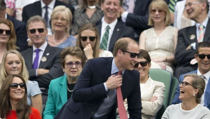 Принц Уильям и Кейт Миддлтон пришли на теннисный матч