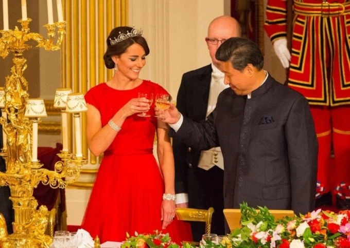 Кейт Миддлтон посетила банкет в честь председателя КНР