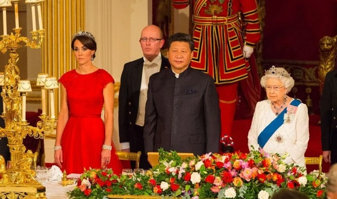 Кейт Миддлтон посетила банкет в честь председателя КНР
