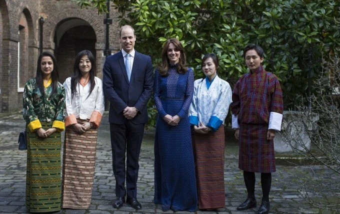 Принц Уильям и Кейт Миддлтон встретились со студентами из Индии и Бутана