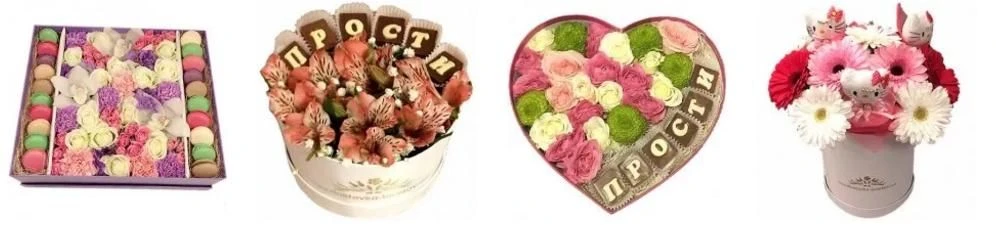Необычные цветочные композиции и идеи для подарков в дополнение к букету