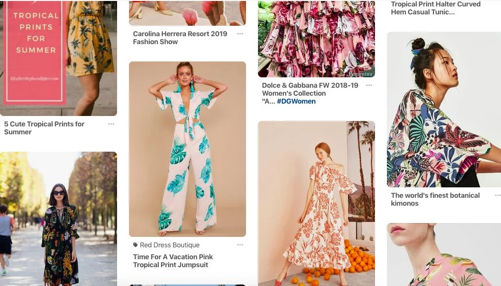 Модные тренды лета 2018 согласно Pinterest