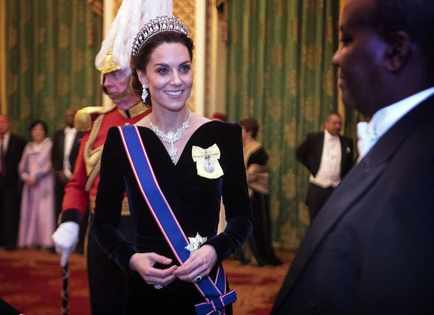 На дипломатическом приёме Кейт Миддлтон снова была в тиаре принцессы Дианы
