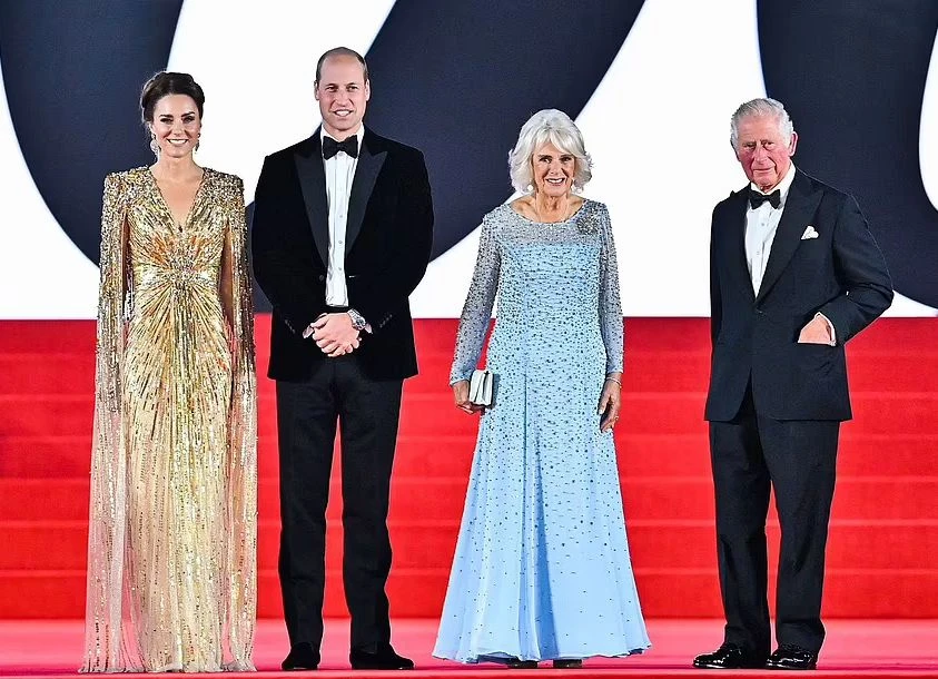 Принц Уильям и Кейт Миддлтон посетили премьеру нового фильма о Джеймсе Бонде