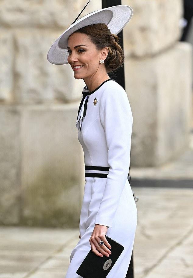 Кейт приехала на Horse Guards Parade на парад в честь дня рождения короля 15 июня 2024 г.