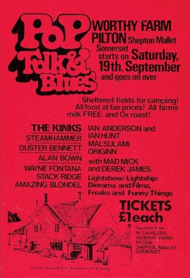 Pictured: Афиша первого мероприятия (The Kinks отменен, заменен на T-Rex)