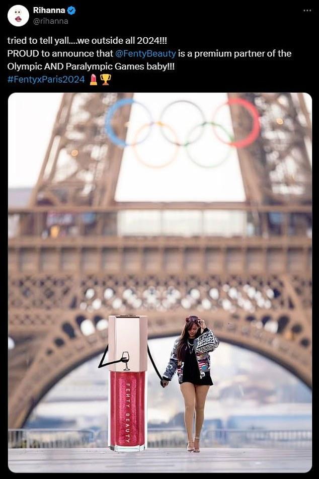 Fenty Beauty станет официальным партнером Олимпийских и Паралимпийских игр 2024 года в Париже