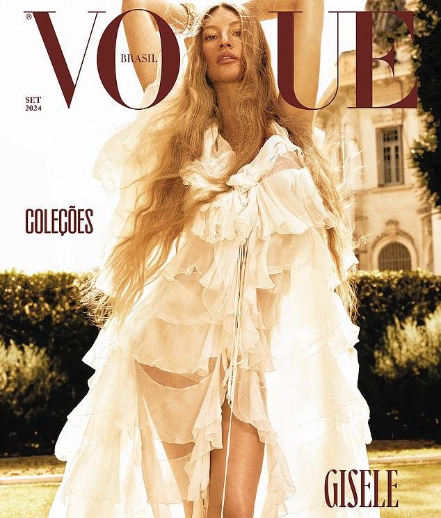 Модель на обложке сентябрьского номера Vogue Brazil