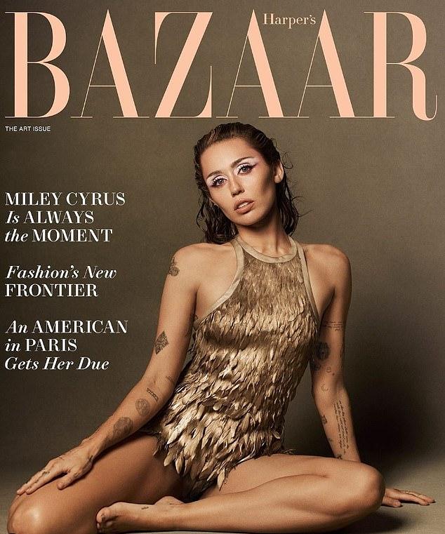 Майли Сайрус на обложке Harper’s Bazaar