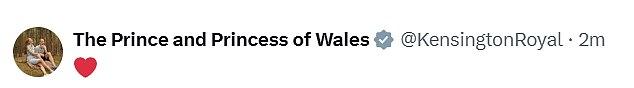 Принц и принцесса Уэльские впервые отметили День святого Валентина публично, сделав трогательную публикацию в социальных сетях